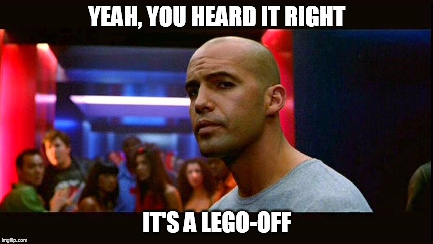 YEAH, YOU HEARD IT RIGHT IT'S A LEGO-OFF | image tagged in danceoff | made w/ Imgflip meme maker