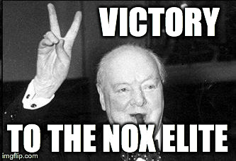 Victory | VICTORY TO THE NOX ELITE | image tagged in victory | made w/ Imgflip meme maker