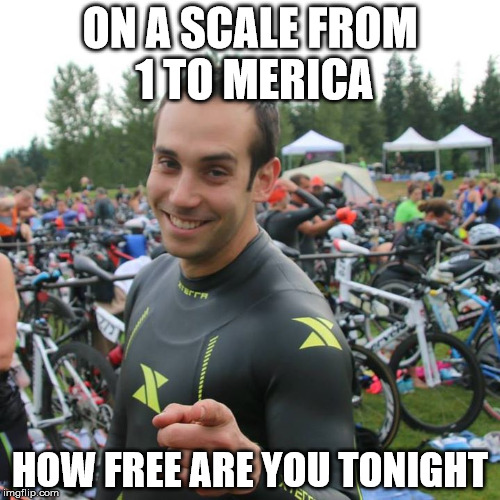 ON A SCALE FROM 1 TO MERICA HOW FREE ARE YOU TONIGHT | made w/ Imgflip meme maker