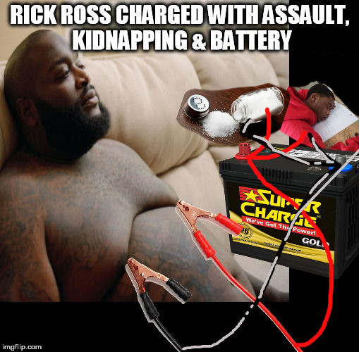 Rick Ross Charged with Assault, Kidnapping, & Battery | image tagged in rick ross,drake | made w/ Imgflip meme maker