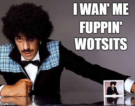 Hungry Lynott | I WAN' ME FUPPIN' WOTSITS | image tagged in thin lizzy,phil lynott,wotsits,father ted | made w/ Imgflip meme maker
