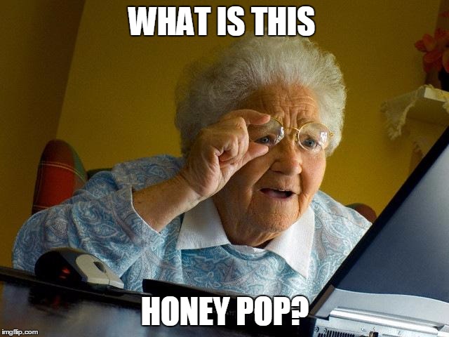 Grandma Finds The Internet | WHAT IS THIS HONEY POP? | image tagged in memes,grandma finds the internet | made w/ Imgflip meme maker