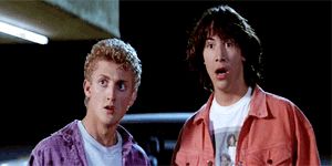 bill and ted surprised  Blank Meme Template