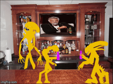 WHEN ALIENS DRINK - Imgflip