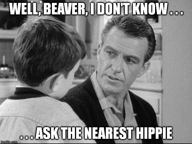 Ward Cleaver | WELL, BEAVER, I DON'T KNOW . . . . . . ASK THE NEAREST HIPPIE | image tagged in ward cleaver,leave it to beaver,scalia,scotus,ask the nearest hippie,gay marriage | made w/ Imgflip meme maker