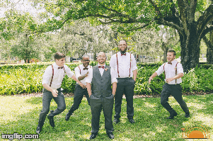 Groomsmen attack groom! | image tagged in gifs | made w/ Imgflip images-to-gif maker