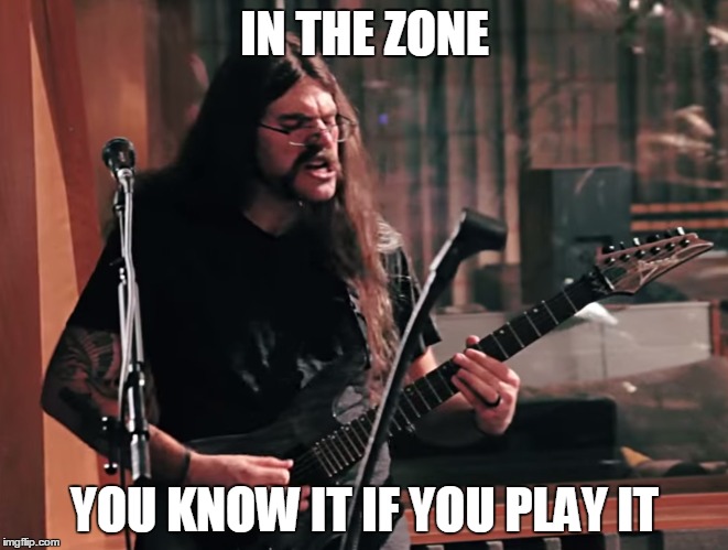 IN THE ZONE YOU KNOW IT IF YOU PLAY IT | made w/ Imgflip meme maker