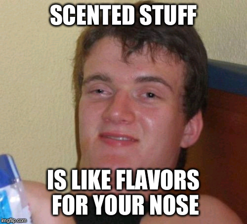 10 Guy Meme | SCENTED STUFF IS LIKE FLAVORS FOR YOUR NOSE | image tagged in memes,10 guy | made w/ Imgflip meme maker