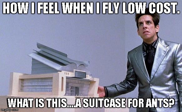 A center for ants? | HOW I FEEL WHEN I FLY LOW COST. WHAT IS THIS....A SUITCASE FOR ANTS? | image tagged in a center for ants,airlines,suitcase,luggage,flying | made w/ Imgflip meme maker