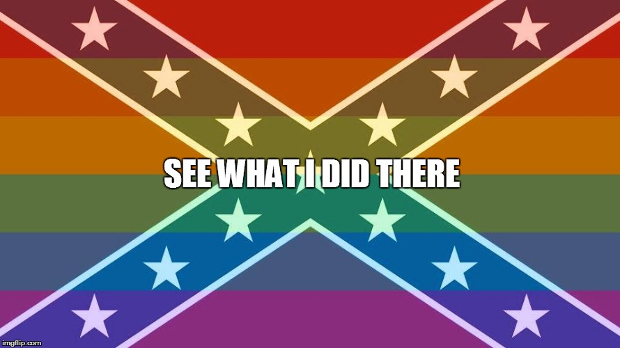 Twitter confederate gay pride flag