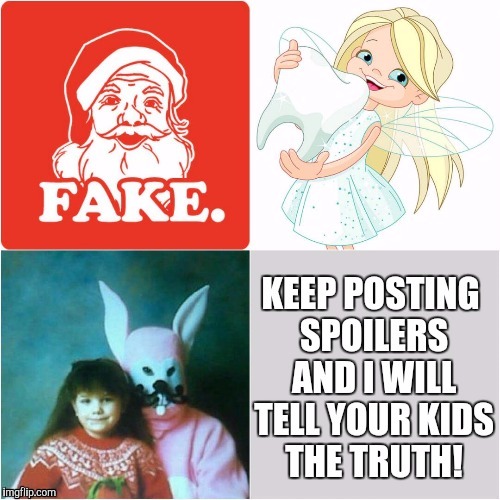 image tagged in santa clause,movies,spoilers,easter,children | made w/ Imgflip meme maker