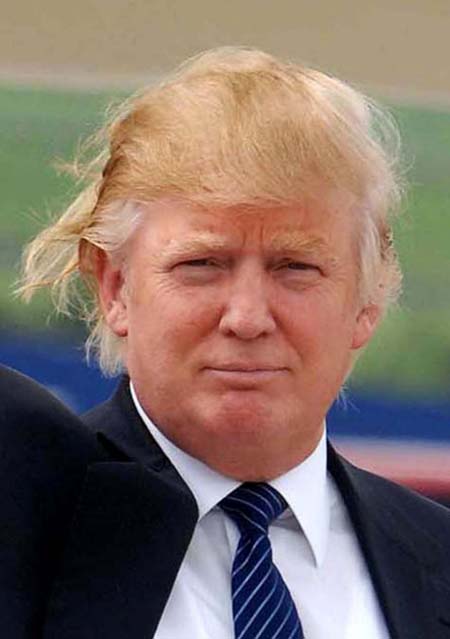High Quality Trump Bad hair Day Blank Meme Template