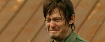 High Quality daryl cry face Blank Meme Template