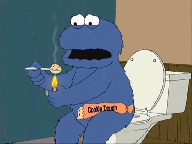 cookie monster family guy Blank Meme Template