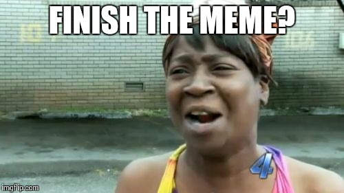 Ain't Nobody Got Time For That Meme | FINISH THE MEME? | image tagged in memes,aint nobody got time for that | made w/ Imgflip meme maker