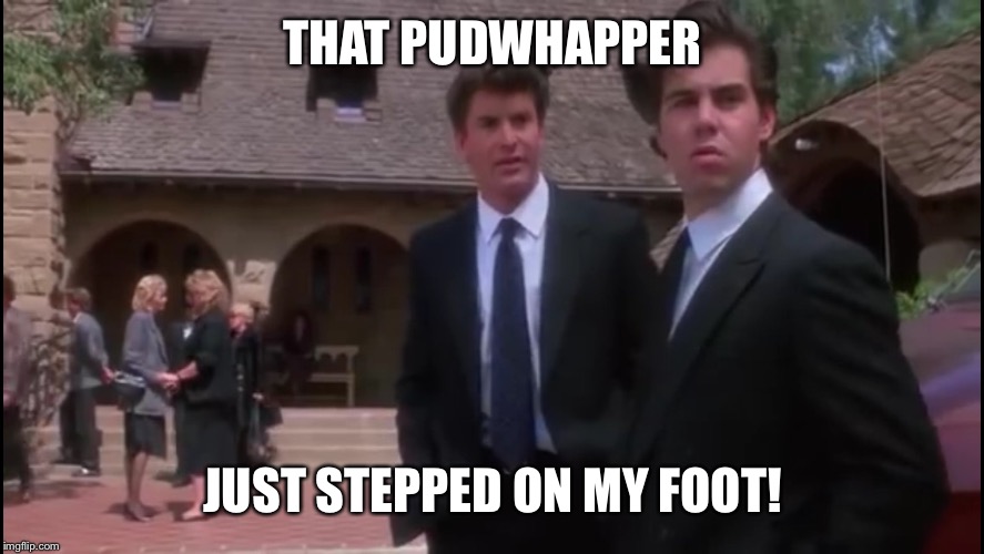 THAT PUDWHAPPER JUST STEPPED ON MY FOOT! | image tagged in pudwhapper | made w/ Imgflip meme maker
