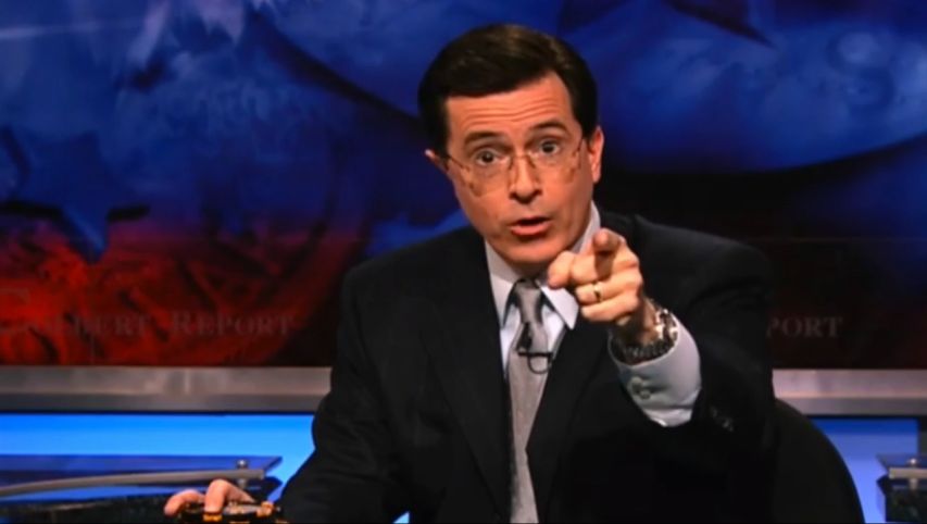 Politically Incorrect Colbert Blank Meme Template
