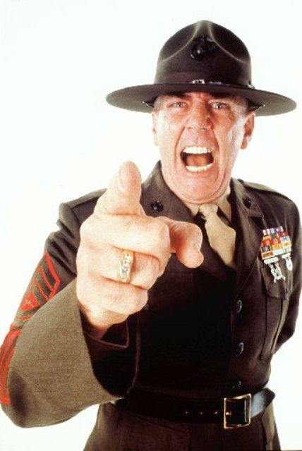 R Lee Ermey Blank Meme Template