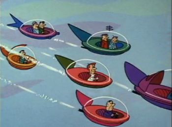 High Quality Jetsons Flying Cars Blank Meme Template