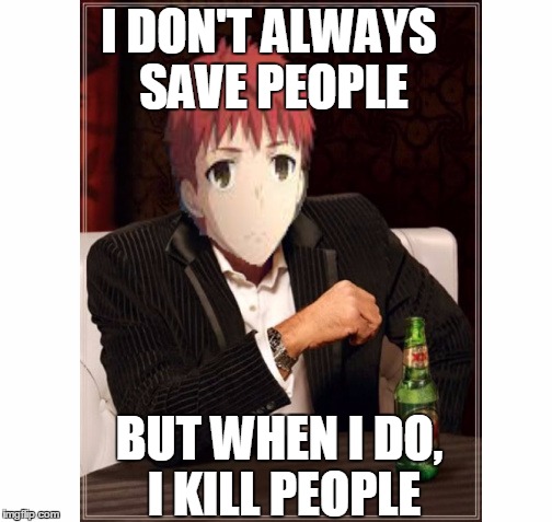 Anime memes I made (FSN, AoT, and SAO) Nursh