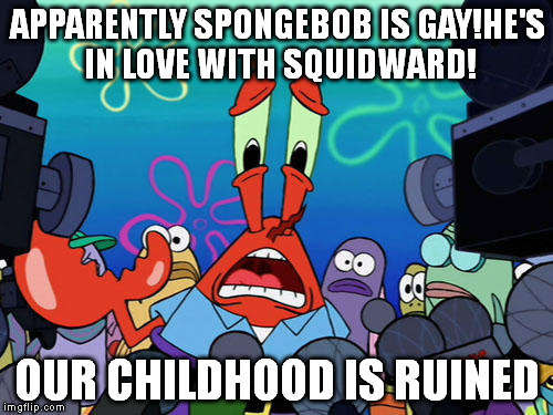 spongebob are you gay meme