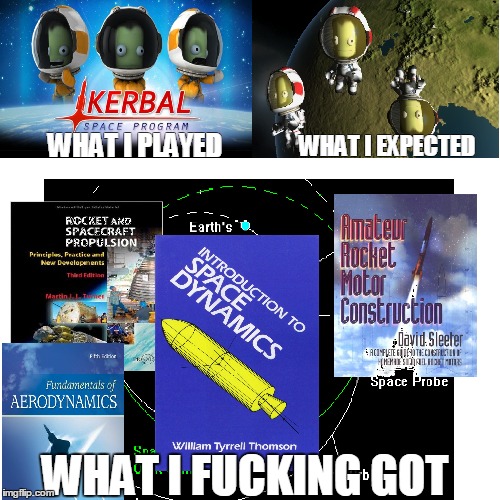 Every Kerbal Space Program player will tell you the same  | WHAT I EXPECTED WHAT I F**KING GOT WHAT I PLAYED | image tagged in kerbal space program,gaming | made w/ Imgflip meme maker
