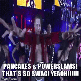 Swag P&P | image tagged in gifs,funny,wwe | made w/ Imgflip video-to-gif maker