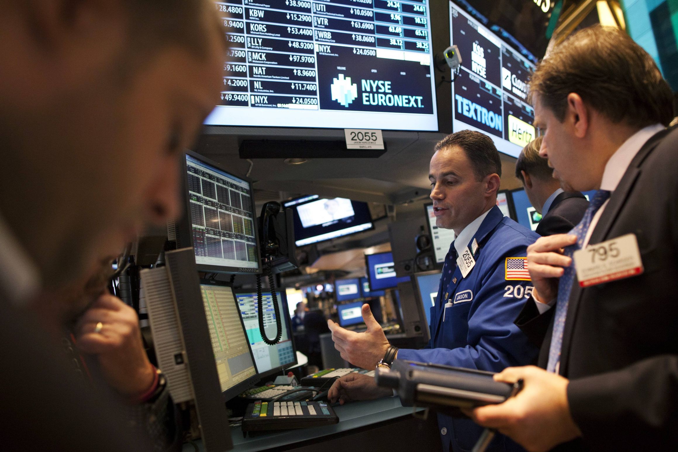 High Quality nyse trading floor desk closed glitch Blank Meme Template