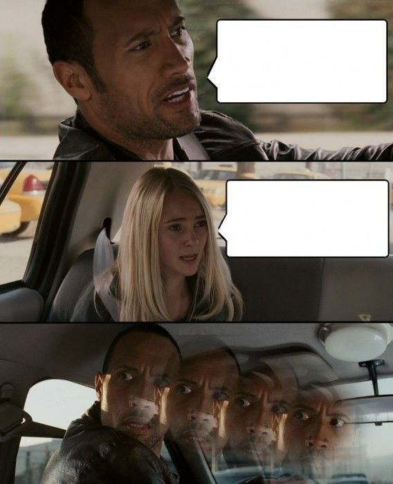 The Rock Roofie Blank Meme Template