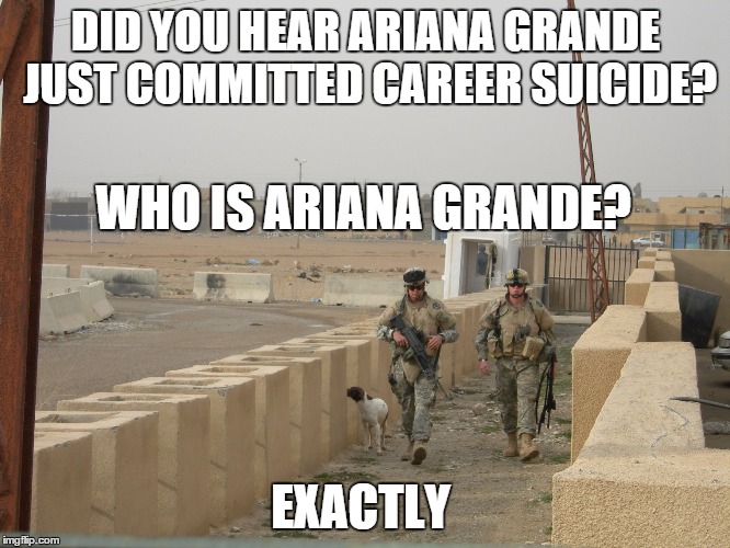 Ariana Grande is a stupid commie brat. | DID YOU HEAR ARIANA GRANDE JUST COMMITTED CAREER SUICIDE? EXACTLY WHO IS ARIANA GRANDE? | image tagged in ariana grande | made w/ Imgflip meme maker