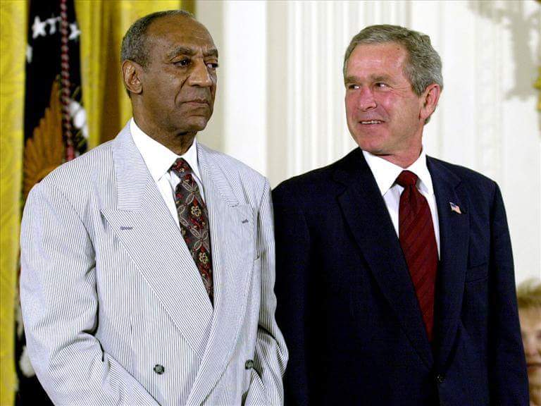 Bush and Bill Cosby Blank Meme Template