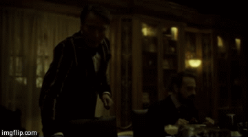 Damn,  Hannibal | image tagged in gifs,hannibal | made w/ Imgflip video-to-gif maker