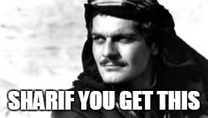 Sharif You Get This | SHARIF YOU GET THIS | image tagged in omar sharif | made w/ Imgflip meme maker