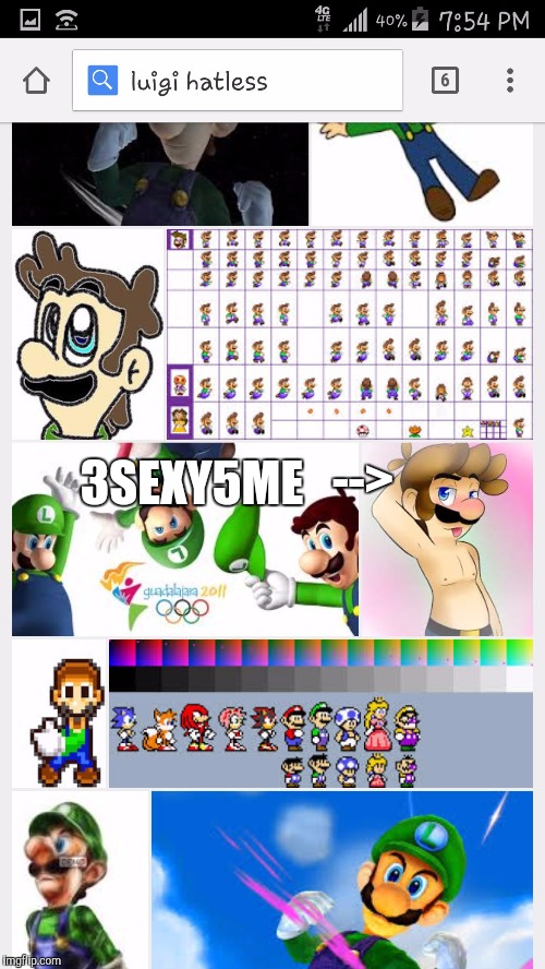 Darnit Google... | --> 3SEXY5ME | image tagged in memes,luigi,2sexy4me | made w/ Imgflip meme maker