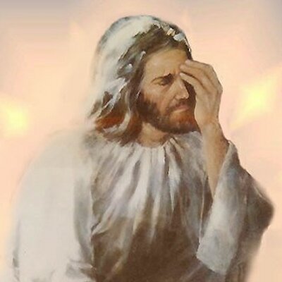 Jesus Facepalmed Blank Meme Template