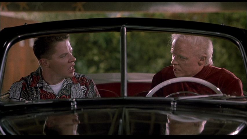 High Quality Old Biff Meets Young Biff Blank Meme Template