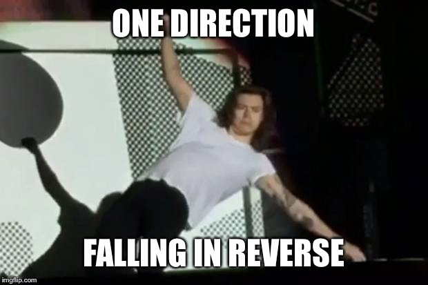 ONE DIRECTION FALLING IN REVERSE | image tagged in memes | made w/ Imgflip meme maker