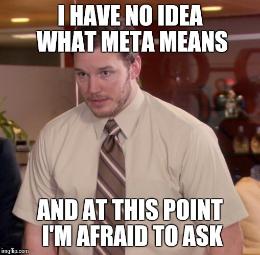 Afraid To Ask Andy Meme | I HAVE NO IDEA WHAT META MEANS AND AT THIS POINT I'M AFRAID TO ASK | image tagged in memes,afraid to ask andy,AdviceAnimals | made w/ Imgflip meme maker