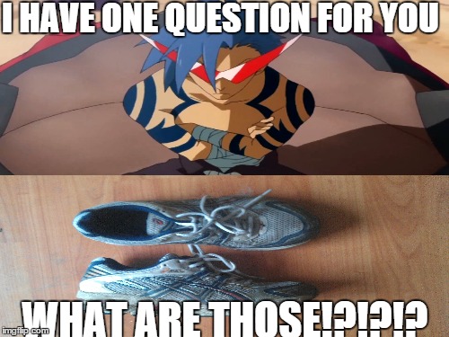 WHAT ARE THOSE!?!? | I HAVE ONE QUESTION FOR YOU WHAT ARE THOSE!?!?!? | image tagged in memes,anime | made w/ Imgflip meme maker