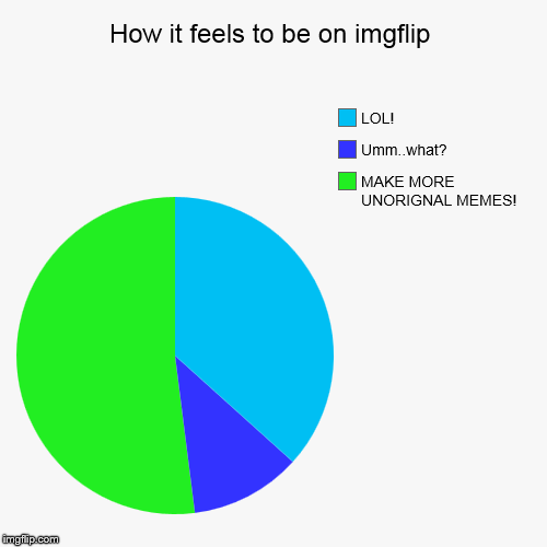How it feel to visit imgflip! | image tagged in funny,pie charts | made w/ Imgflip chart maker