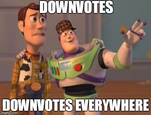 X, X Everywhere Meme | DOWNVOTES DOWNVOTES EVERYWHERE | image tagged in memes,x x everywhere,scumbag | made w/ Imgflip meme maker