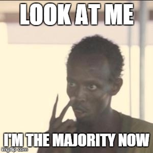 Look At Me Meme | LOOK AT ME I'M THE MAJORITY NOW | image tagged in look at me | made w/ Imgflip meme maker