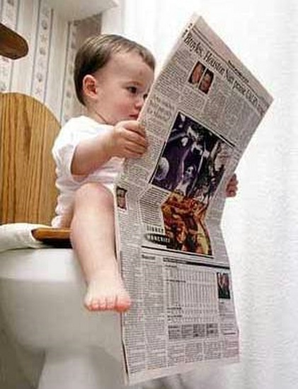 High Quality Newspaper Baby Blank Meme Template