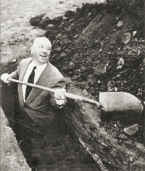 High Quality Hitchcock Digging Grave Blank Meme Template