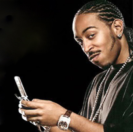 Ludacris texting Blank Meme Template