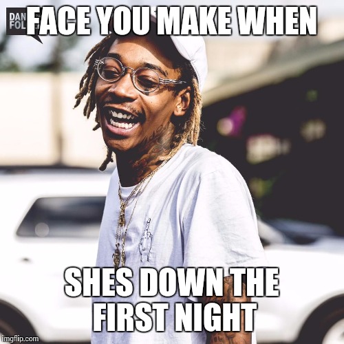 High wiz | FACE YOU MAKE WHEN SHES DOWN THE FIRST NIGHT | image tagged in high wiz | made w/ Imgflip meme maker