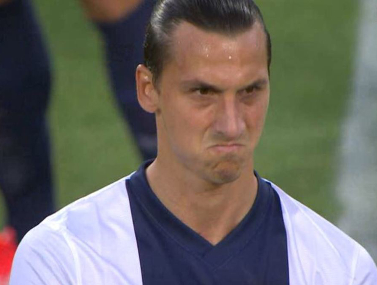 High Quality Zlatan Crying  Blank Meme Template