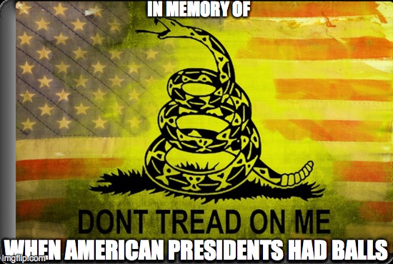IN MEMORY OF WHEN AMERICAN PRESIDENTS HAD BALLS | made w/ Imgflip meme maker