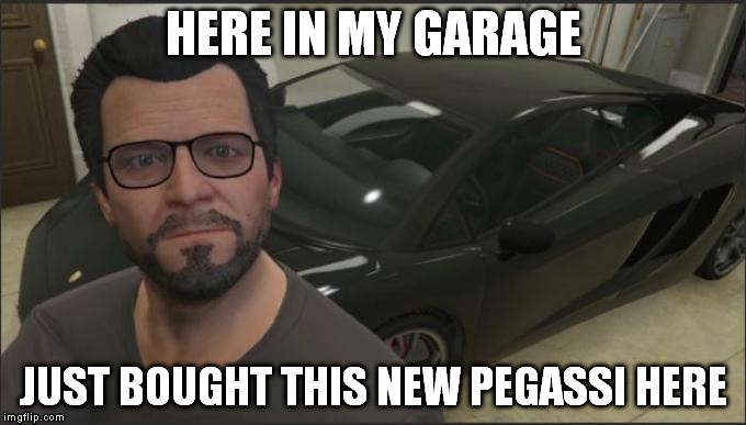 here in my garage... | HERE IN MY GARAGE JUST BOUGHT THIS NEW PEGASSI HERE | image tagged in tai lopez,annoying ads,lel | made w/ Imgflip meme maker