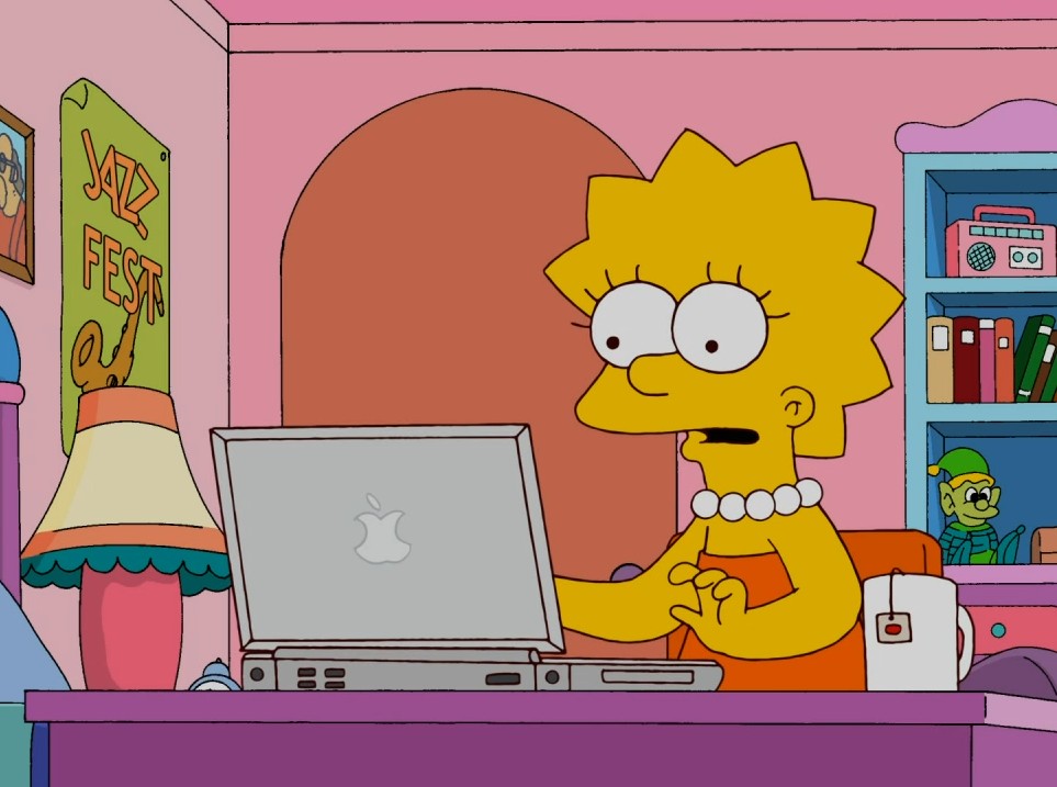Lisa Simpson Laptop Blank Template Imgflip 